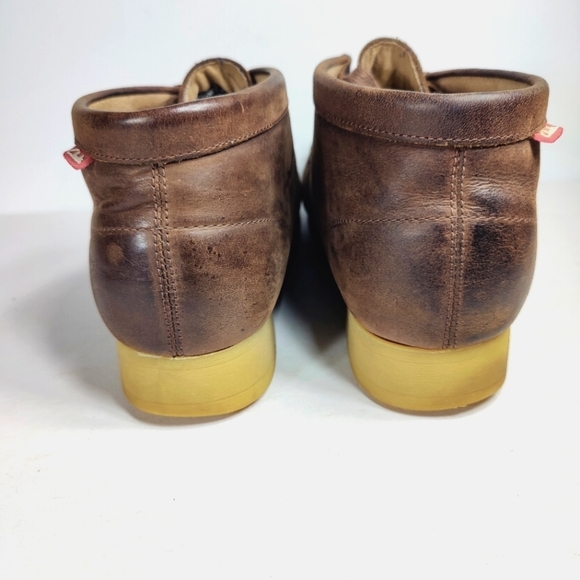 Clarks Stinson Hi  Brown Leather Chukka Brown Smooth Beeswax Men's Shoe Mens 11M - Picture 7 of 9